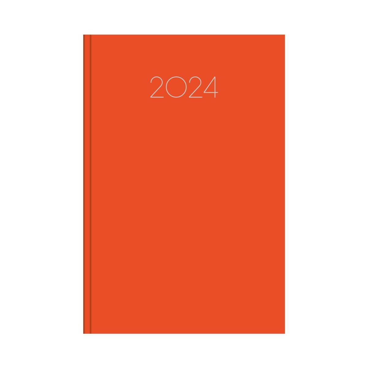 Ημερήσιο ημερολόγιο 2024 simple πορτοκαλί 10 x 14 cm